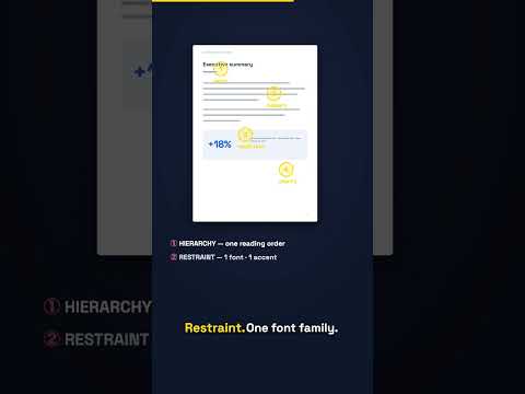 Nobody reads your report — design for the 90-second skim