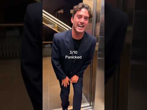 Nonchalant elevator challenge #funny #funnyvideos #elevator #challenge #foryou
