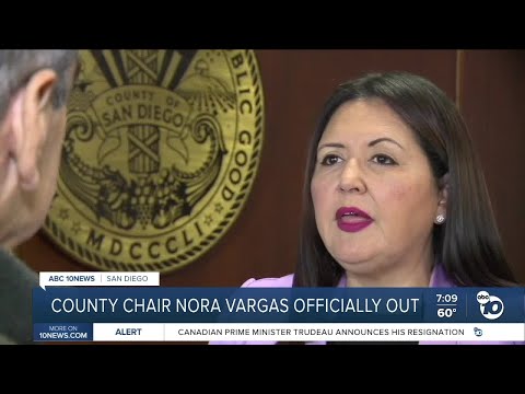 County Chair Nora Vargas officially steps down