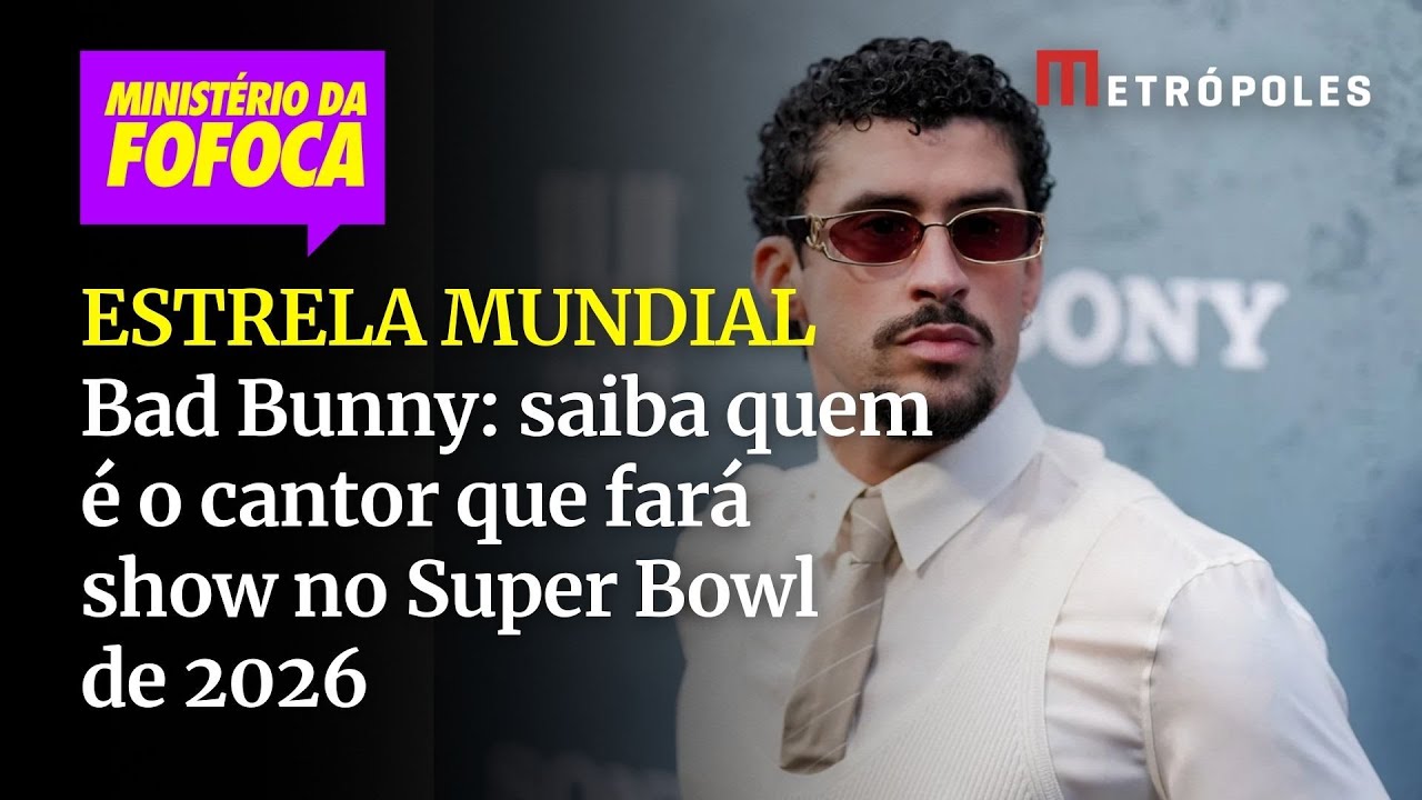 Bad Bunny saiba quem é o cantor que fará show no Super Bowl de 2026