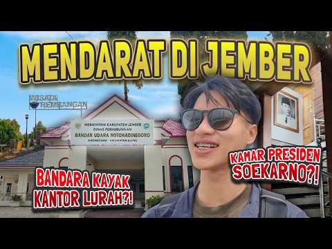 Bandara TerKECIL di Jawa😱⁉️ Terbang dari Bali✈️ 4 Jam di JEMBER: Makan Gudeg Pecel, Susu Rembangan😋