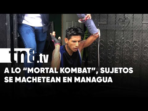 A machetazos se intentaron matar dos sujetos en la vía pública de Managua - Nicaragua