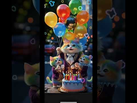 Kucing nyanyi happy birthday- selamat ulang tahun #kucing #kucinglucu #kucingnyanyi #videoviral