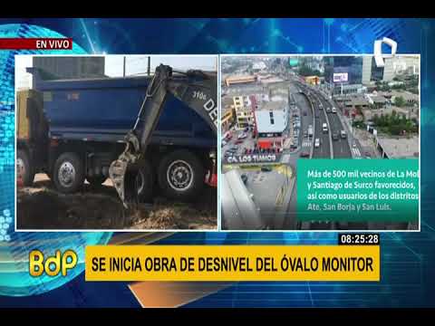Municipalidad de Lima inicia obras del paso a desnivel del Óvalo Monitor
