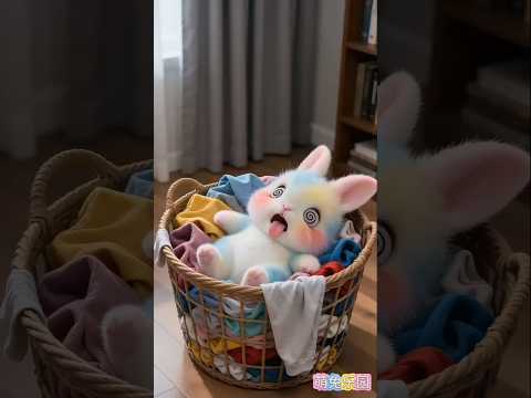 Bunny Takes a Spinning Office Chair Ride and Gets Dizzy