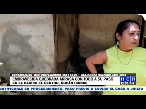 Severos daños, dejaron inundaciones durante el fin de semana en Copán Ruinas