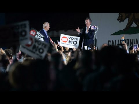 Biden hace campaña con el gobernador Newsom en vísperas de un referendo revocatorio en California