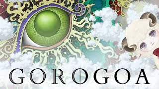 謎解きパズルゲームGorogoaを羊がプレイ