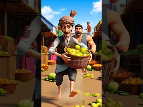 Chor kisan ke amrud lekar bhag jata hai #moralstories #bachhokikahaniya #happinesscurriculum