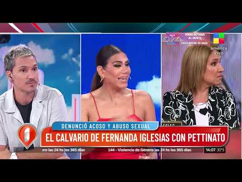 Fernanda Iglesias denunció a Roberto Pettinato de acoso y abuso sexual