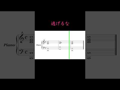 逃 げ る な #sheetmusic #piano
