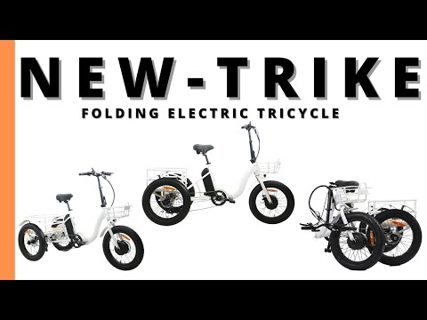 EUNORAU NEW-TRIKE 48V500W 20'' Step-Through Fat Tire Folding Electric Tricycle