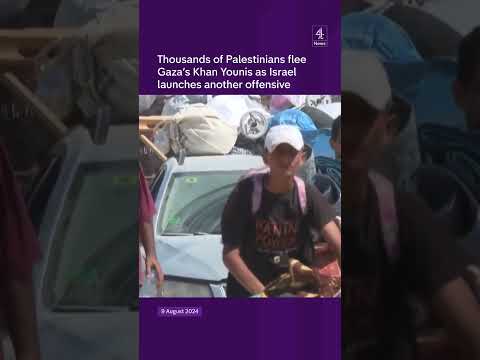 Gazan families flee Israeli offensive
