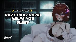 ✨ ASMR 3DIO ✨ Cozy Girlfriend Helps You Sleep #ZilvyVT #asmr #vtuber
