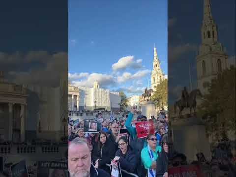 Protesters in London call for release of hostages held in Gaza
