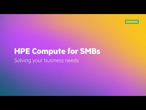 Introduction to HPE Compute for SMBs