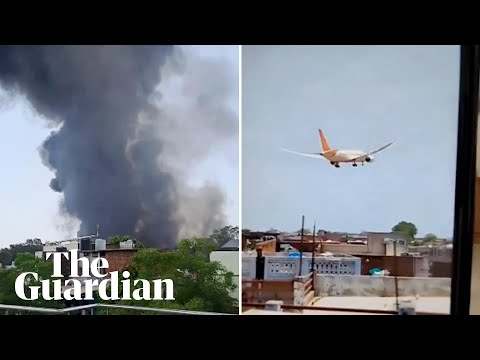 Social media footage shows moment Air India plane crashed