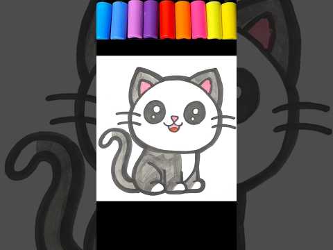 Hello Mila CatLove🐱❤shortsyoutubeshortsartcreativedrawingpainting