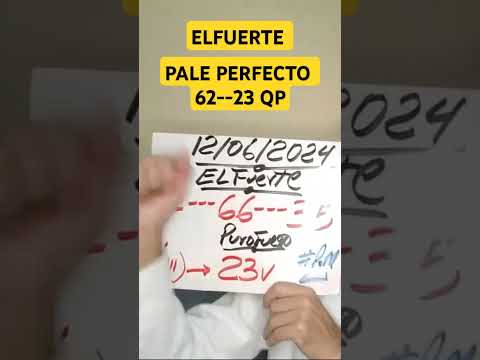 Bingasoooo mi gente palé perfecto 62--23 lotería QP, así se trabaja la númerologia, bendiciones