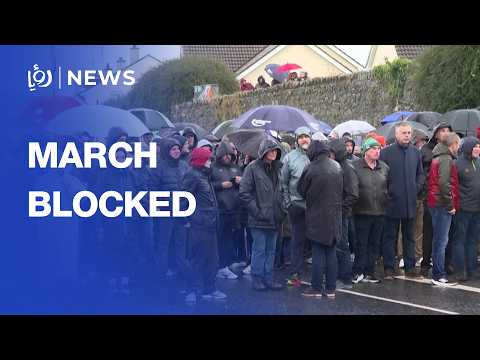'This stops now' Protesters block Orange Order march in Northern Ireland