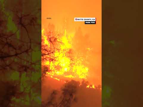 See timelapse footage of California's massive Park Fire