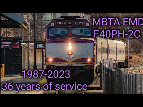 MBTA EMD F40PH-2C Farewell