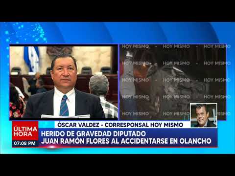 Herido de gravedad diputado Juan Ramón Flores al accidentarse en Olancho
