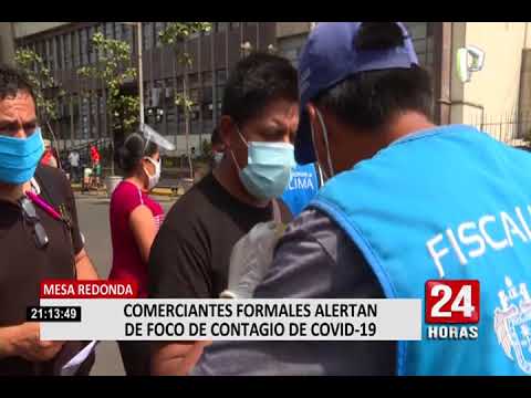 Comerciantes formales de Mesa Redonda protestas por presencia de ambulantes