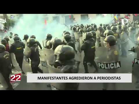 Colegio de periodistas rechaza agresión a la prensa durante marcha de hoy (3/2)