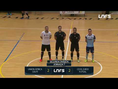 Unión África Ceutí 2-2 CD El Ejido Futsal Jornada 7 Segunda División Temp 21/22