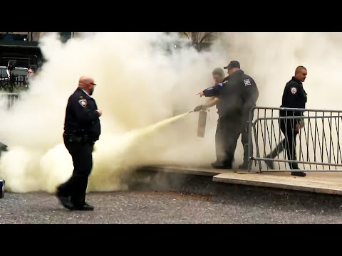 Man Sets Himself on Fire Outside Trump Hush Money Trial