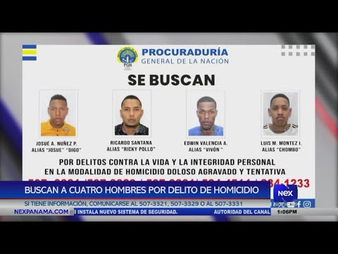 Buscan a cuatro hombres por el delito de homicidio