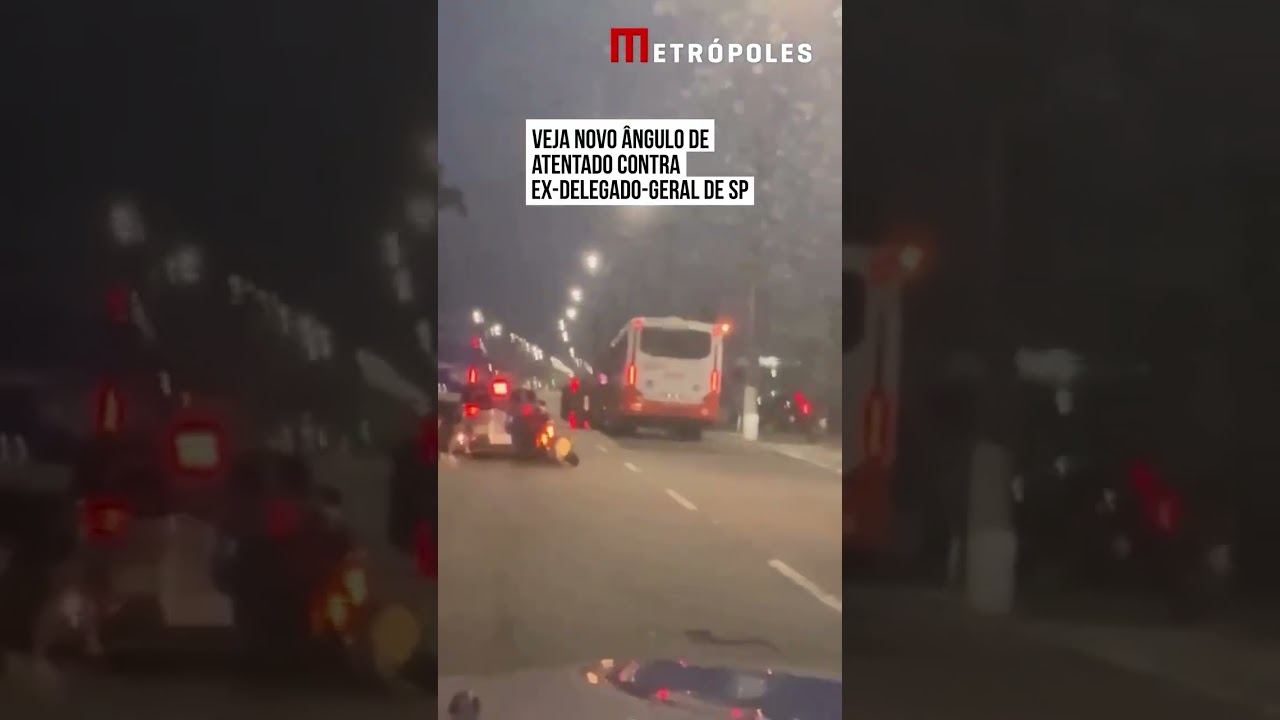 Veja novo ângulo de atentado contra ex delegado geral de São Paulo