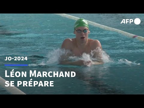 JO-2024: le nageur Léon Marchand excité mais patient | AFP
