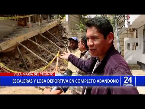 VMT: Vecinos exigen reconstrucción de escalera que está a punto de colapsar