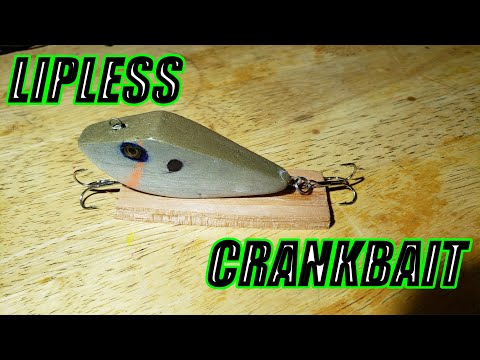 hand carving a lipless crankbait from scrap wood 