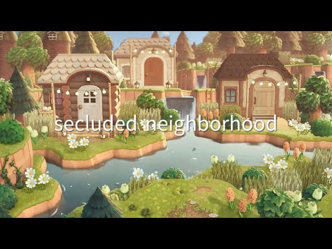 【あつ森】緑生い茂る自然島 人里離れた森の住宅地 | Secluded Neighborhood | Animal Crossing New Horizons