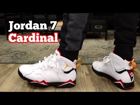 Jordan 7 Cardinal Review and On Foot