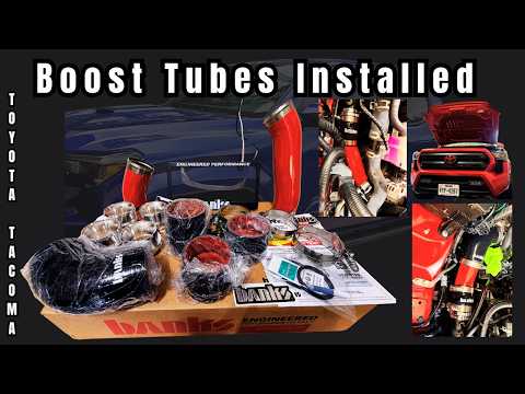 Boost Tubes Installed OIn The New Toyota Tacoma