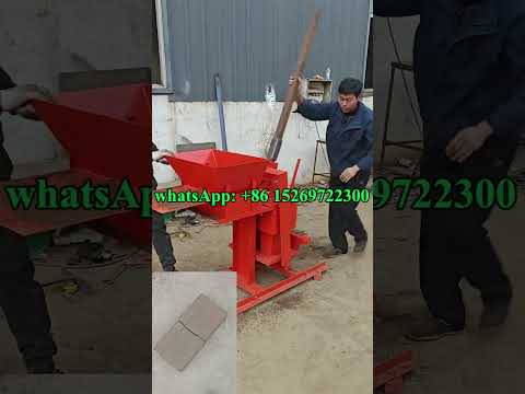 Earth stabilized brick compressed earth block machine, machine presse brique de terre hydraulique