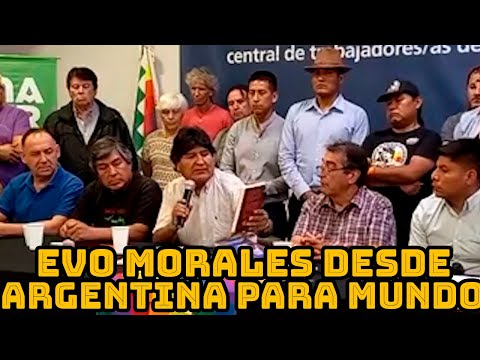 EVO MORALES DEBEMOS GARANTIZAR LA LIBERACIÓN DE AMERICA LATINA DESDE ARGENTINA..