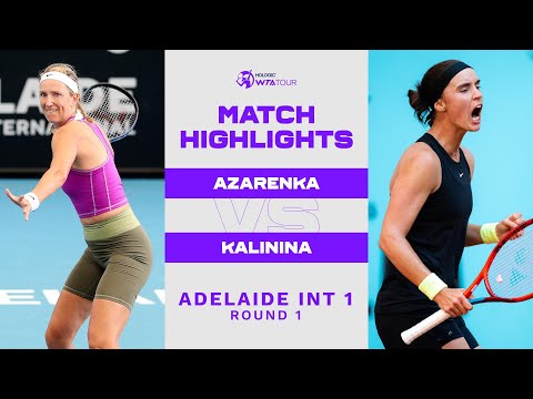 Victoria Azarenka vs. Anhelina Kalinina  | 2023 Adelaide International 1 | WTA Match Highlights