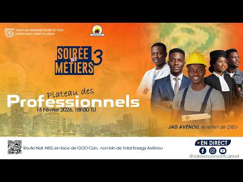 La Soirée des Métiers 3 – Plateau des Professionnels || 16-02-2026
