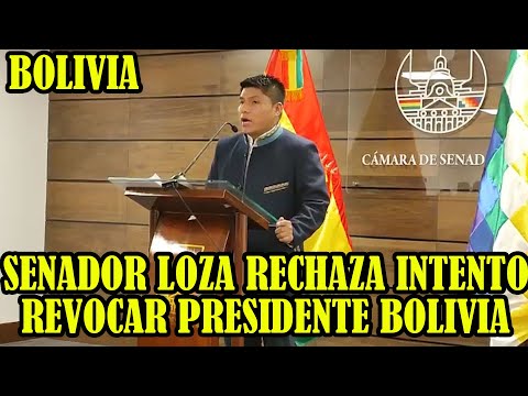 SENADOR LOZA RECHAZA PEDIDO DE AMNISTIA PARA LOS GOLPIST4S DE BOLIVIA SERIA DAR IMPUNIDAD..