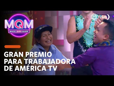 Mande Quien Mande: Trabajadora de América TV se lleva gran premio (HOY)