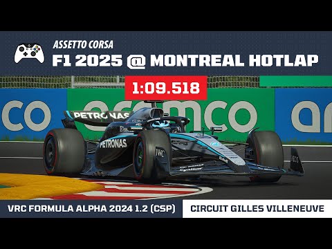 Assetto Corsa VRC Formula Alpha 2024 (CSP) - Canada Hotlap - 1:09.518