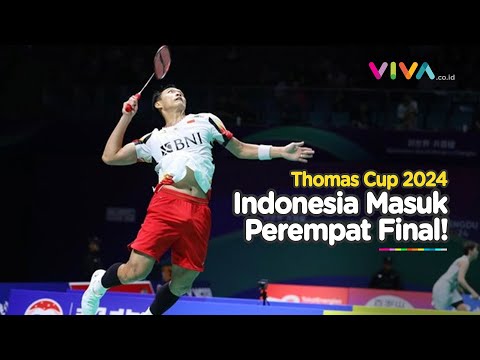 Indonesia Masuk Perempat Final Usai Bantai Thailand 4-1 di Thomas Cup