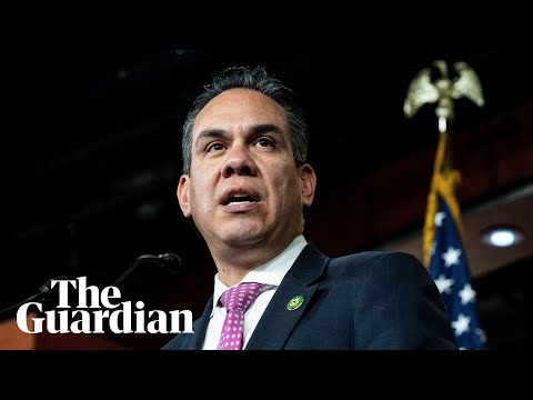 Democrat caucus chair Pete Aguilar delivers weekly press conference – watch live