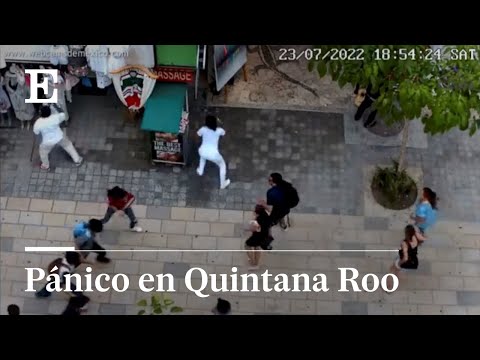 El momento de pánico entre los turistas durante el tiroteo