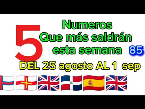 5 números de la suerte para ganar esta semana del 26 de julio al 2 agosto 2024